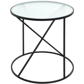 Haku-Möbel Beistelltisch schwarz - 50 x 50,0 x 50,0 cm