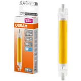 OSRAM / Ledvance OSRAM LED Slim Line schlanke multicolor LED-Lampe mit R7s-Retrofit-Sockel, 8 W / 806 lm, klar, kaltweißes Licht mit 4000 K, nicht-dimmbar, IP20, bleifreies Glas, 16 mm Durchmesser.