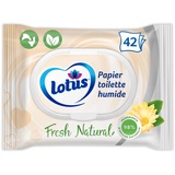 Lotus Feuchtes Toilettenpapier Fresh Natural – ohne Farbstoffe und Duftstoffe – 100% natürliche FSC-Fasern – 42 Stück (1 Stück)