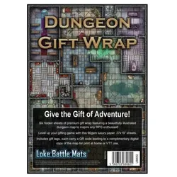 Dungeon Wrap – Geschenkpapier & Spielkarte in einem