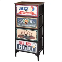 Max Home AKTIVE Max Home Mehrzweck-Schlafzimmerkommode, Retro- und Vintage-Grafiken,