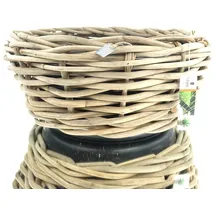 Van der Leeden DRYPOT Rattan Ø 59 cm Grau