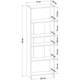Livetastic Diosp Standregal 0 x 0 x 0 cm Anthrazit
