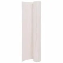 vidaXL Gartenzaun Doppelseitig 110 x 300 cm Weiß/Kunststoff