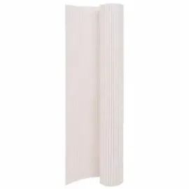 vidaXL Gartenzaun Doppelseitig 110 x 300 cm Weiß/Kunststoff