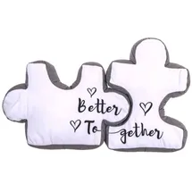 Out of the Blue Better Together Puzzle Kissen 2er Set 40 x 40 cm Blau