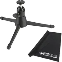 K&M 19783 Kamera-Tisch Stativ Tripod mit Tuch - Schwarz