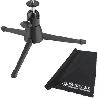 K&M 19783 Kamera-Tisch Stativ Tripod mit Tuch - Schwarz