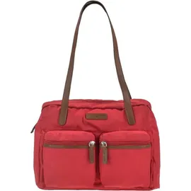 GREENBURRY Schultertasche Nylon 35x24cm "Emily" rot | Rot