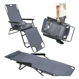 AMANKA Gartenliege 2er Set Relaxliege 178 x 60 x 30 cm grau