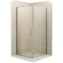 i-flair Duschkabine Duschabtrennung Eckkabine Nano-esg Klarglas Dk668 Links Und Rechts Montierbar 80x80 - Tür : 80cm )