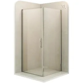 i-flair Duschkabine Duschabtrennung Eckkabine Nano-esg Klarglas Dk668 Links Und Rechts Montierbar 80x80 - Tür : 80cm )