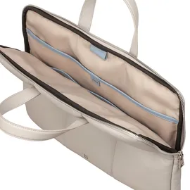 Dudu Togean Laptoptasche Leder 36 cm weiss