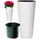 Prosperplast Prosper Plast dtus300s-s449 30 x 57.2 cm "Tubus Slim Shine Blumentopf – weiß (1)