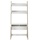 MCA Furniture Schreibtisch Regal weiß matt, Eiche hell Dekor, BxHxT 85x182x48 cm