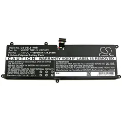 Powery Akku für Laptop Dell Latitude 11 5175, 11 5179