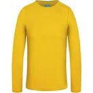 normani Funktionsshirt Kinder Merino Langarm Broome Ski-Thermounterwäsche aus 100 % Bio-Merinowolle für Junge und Mädchen blau|gelb 134-140