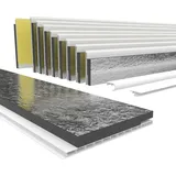 HEXIM PVC Rollladenkastendeckel mit Dämmung Länge: 1000 - 2000mm, Breite: 120 - 320mm, Revisionsklappe Rollladendeckel Rollladen Jalousie Deckel ...