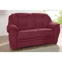 2-Sitzer SIT & MORE "Bansin", rot (bordeaux), B:148cm H:94cm T:95cm, Luxus-Microfaser ALTARA NUBUCK (100% Polyester);SOFTLUX-Kunstleder;NaturLEDER (echtes Rindsleder)/Korpus SOFTLUX-Kunstleder, Sofas, inklusive Federkern