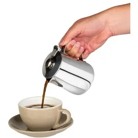 APS Kaffeekanne/ Michkanne/ Teekanne 1,5 Liter, Edelstahl, außen hochglanzpoliert