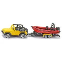 Jeep mit Boot