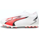 Puma Ultra Match LL MG Jr (107515) white/black/fire orchid