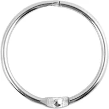 Spirella Duschvorhangringe 12 Stück Chrom Ringo Small-Passend für alle gängigen Duschvorhangstangen Silber gebürstet, Grey