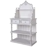 Antik Regal Weiss Anrichte Shabby Chic Sideboard Tellerschrank 81cm Küchenbuffet got035 Palazzo Exklusiv