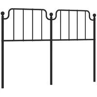 VidaXL Kopfteil Metall Schwarz 140 cm