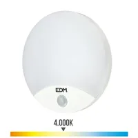 EDM Runde Außenwandleuchte Led 13W 1850Lm 4000K Ip54 Ø25X4,9Cm