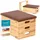 Skandika Vira Sprungkasten 3-teilig | Plyometrischer Sprungkasten aus massivem Holz, made in Germany, mit 3 Segmenten & Polsterung aus veganem Leder | Sprungkästen, Plyo Box, Sprungbox, Turnkasten