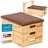 Skandika Vira Sprungkasten 3-teilig | Plyometrischer Sprungkasten aus massivem Holz, made in Germany, mit 3 Segmenten & Polsterung aus veganem Leder | Sprungkästen, Plyo Box, Sprungbox, Turnkasten