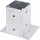 GAH Alberts Zaunpfosten 91 x 91 mm Silber/Stahl