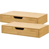 [en.casa] Wandregal 40 x 24 x 8 cm Beige