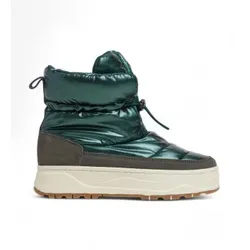 Pepe Jeans für Damen. PLS50554 Koreanische Metallic-Stiefeletten in Grün (37), 3 bis 5 cm, Schnürsenkel, Lässig