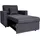 MCW Schlafsessel MCW-L90 Textil 101 x 90 x 197 cm Grau mit Kissen