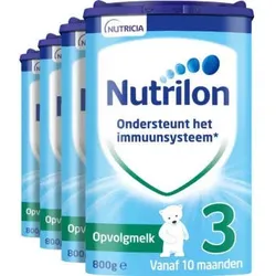 Nutrilon 3 Folgemilch Flaschenfütterung 10 bis 12 Monate 800g*4