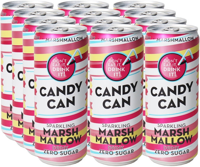 Candy Can Sparkling Marshmallow, 12er Pack (EINWEG) zzgl. Pfand