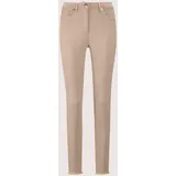 Madeleine Mid Waist Skinny-Hose mit Fransen in berber | Gr.: 42