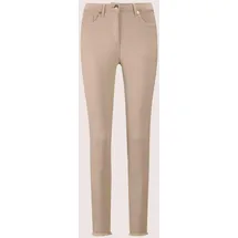 Madeleine Mid Waist Skinny-Hose mit Fransen in berber | Gr.: 42