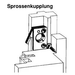 MACO Sprossenkupplung für Sprossenrahmen, Kunststoff - Kunststoff dunkelbraun