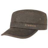 Stetson Datto CO/PE Armycap aus Baumwolle mit UV-Schutz, Braun (6) 58-59 cm (L)