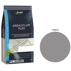 Bostik Ardacolor Flex Fuge Fliesen Fugenmörtel 5Kg hellgrau