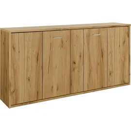 Priess Schrankbett PRIESS "Oregon", braun (eiche artisan), H:102cm, Schrankbetten, wahlweise mit LED-Beleuchtung