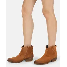 felmini wide fit Stiefelette in Braun 38