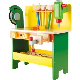Smallfoot kleine Werkbank aus Holz mit Zubeh√∂r von small foot - Bauen Werkzeug Schraubenzieher