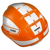 Uvex pheos B-WR Schutzhelm - Reflektierender Arbeitshelm für die Baustelle - orange