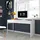 Dmora Schreibtisch Dfattor, Wendbarer Bürotisch, Pc-halter Studiertisch mit 2 Schubladen, 138x50h75 cm, Glänzend Weiß - Weiß