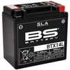 300760 BTX14L AGM SLA Motorrad Batterie, Schwarz