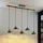 LINDBY Durbis 5-flg. 25 W 149 cm Holz grau